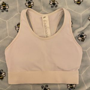 white xxs fabletics sports bra